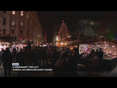 A budapesti Vörösmarty téri lett Európa legjobb karácsonyi vására サムネイル