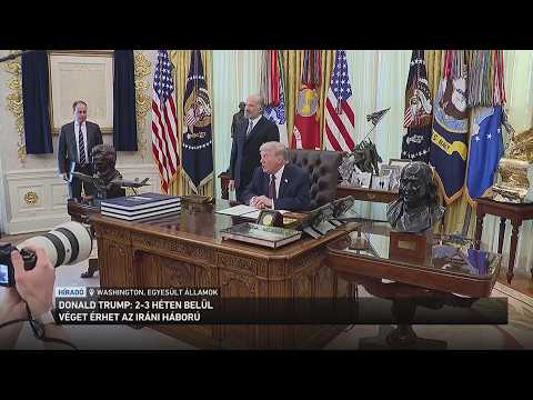 Donald Trump: két három héten belül véget érhet az iráni háború サムネイル