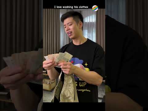 I love washing his clothes😍😅@Thaibls7#money#washing#clothes#boyfriend#fun#shorts サムネイル