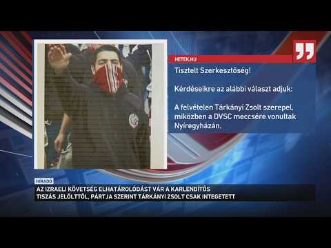 Az izraeli nagykövetség felszólította a Tisza Pártot, hogy határolódjon el a szóvivőjétől サムネイル