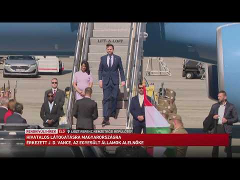 Hivatalos látogatásra, Magyarországra érkezik J.D. Vance az Egyesült Államok alelnöke サムネイル