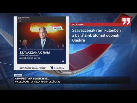 Atomfegyver bevetésével viccelődött a Tisza makói jelöltje サムネイル