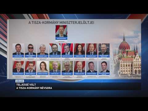 Teljessé vált a Tisza kormány minisztereinek névsora サムネイル
