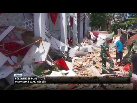 Földrengés pusztított Indonézia északi részén サムネイル