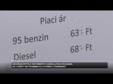 Megközelítette a 700 forintot a dízel piaci átlagára itthon サムネイル