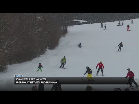 Sokan választják a téli sportokat hétvégi programnak サムネイル