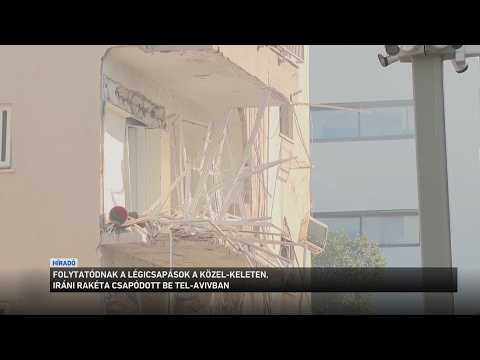 Hatalmas pusztítást okoztak iráni rakéták Tel Avivban サムネイル