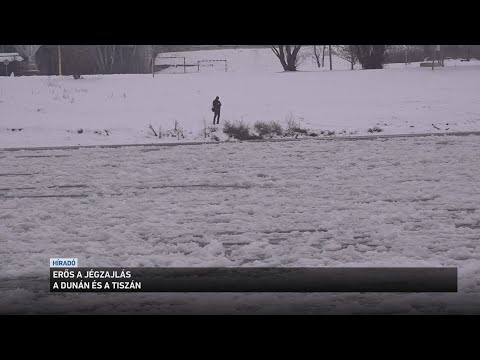 Erős a jégzajlás a Dunán és a Tiszán サムネイル