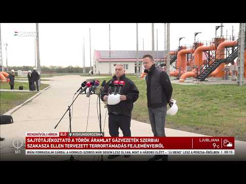 Sajtótájékoztató a Török Áramlat gázvezeték szerbiai szakasza ellen tervezett terrortámadásról サムネイル