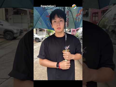 fake rain🌧️😅@Thaibls7#uppoompat#expectations#realitycheck#fake#rain#reels#fun#song#shortvideo サムネイル