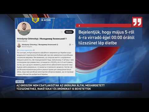 Az oroszok nem csatlakoztak az Ukrajna által meghirdetett tűzszünethez サムネイル