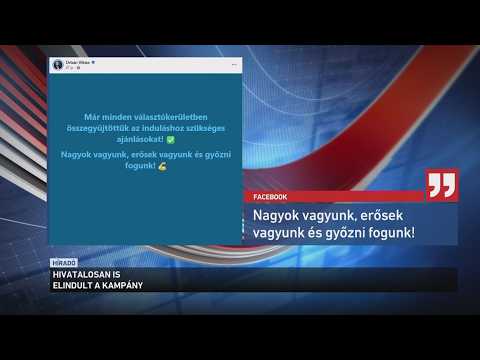 Mától hivatalosan, választási kampány van április 12-éig サムネイル