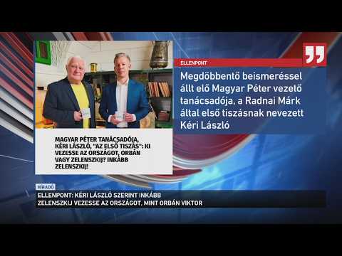 Kéri László jobban szeretné, ha Volodimir Zelenszkij vezetné Magyarországot サムネイル