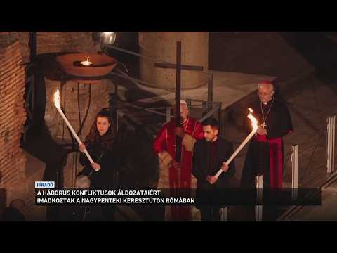 Több mint 30 ezren vettek részt Rómában a nagypéntek esti keresztúton サムネイル