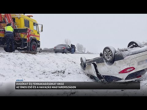 Dugókat és fennakadásokat okoz a havazás országszerte サムネイル