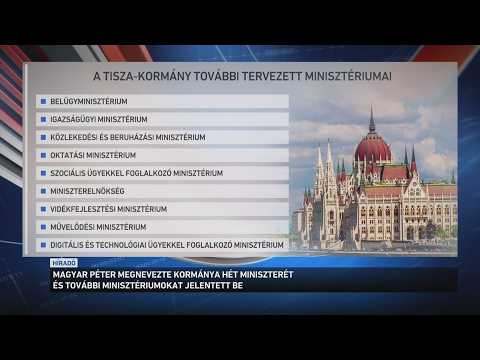 Magyar Péter megnevezte kormánya hét miniszterét サムネイル
