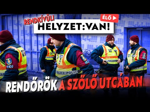 Látványos rendőri fellépés, súlyos belső videó – mi történik a Szőlő utcában? サムネイル