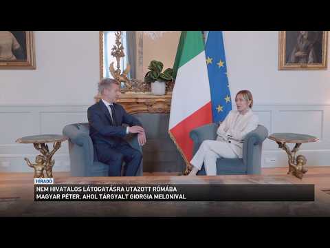Giorgia Meloni olasz miniszterelnökkel találkozott Magyar Péter Rómában サムネイル