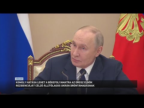 Komoly hatása lehet a békefolyamatra az orosz elnök rezidenciáját célzó állítólagos dróntámadásnak サムネイル