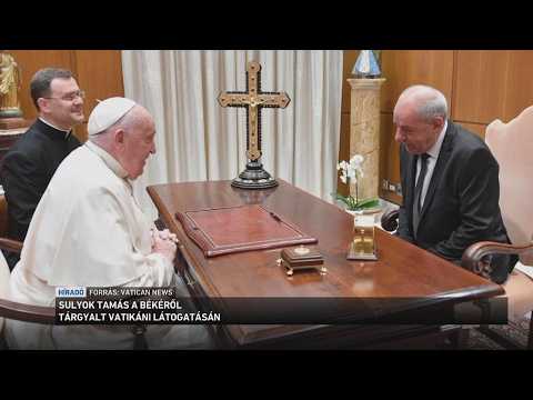 Magánkihallgatáson fogadta ma Sulyok Tamást XIV. Leó pápa a Vatikánban サムネイル