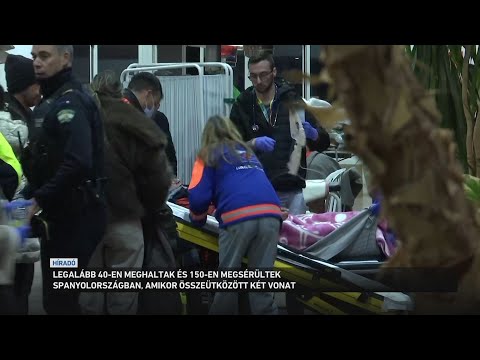 Legalább 40-en meghaltak Spanyolországban, amikor összeütközött két vonat サムネイル